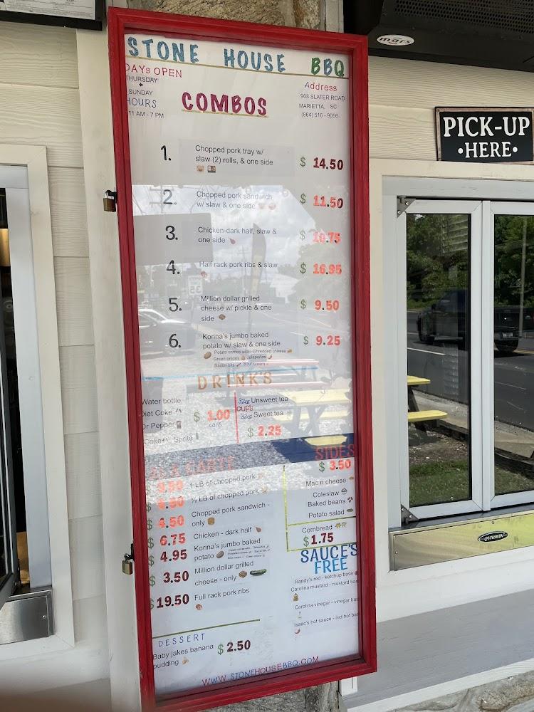 Stone House BBQ Menu image 2